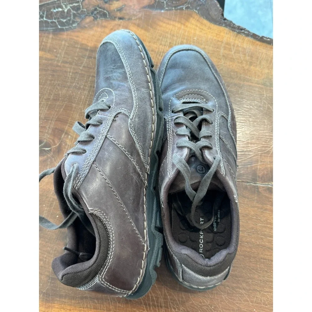 Rockport‎ Men's Brown Leather Walking Shoes Comfort Casual US 8.5